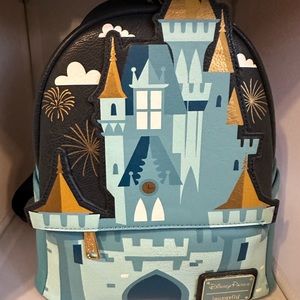 Loungefly Disney Cinderella Castle Mini Backpack NWTs